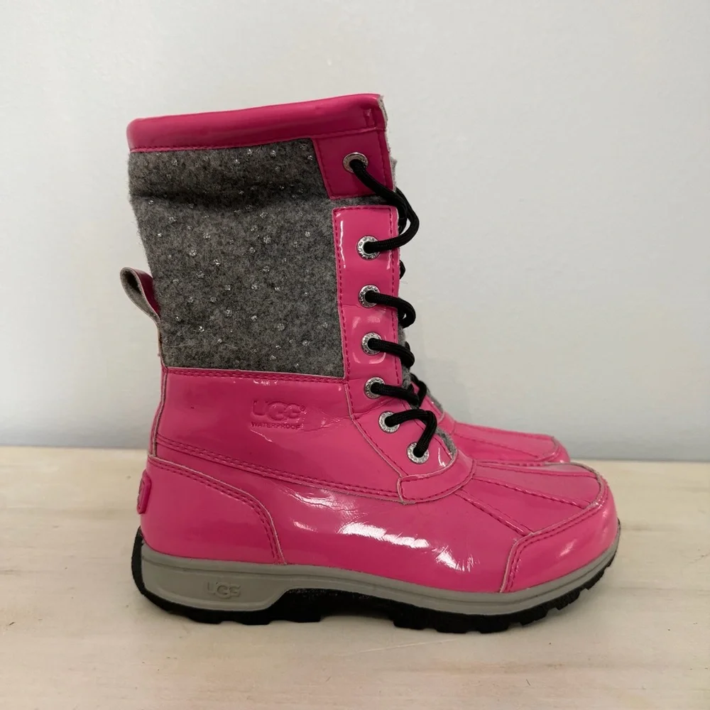 Ugg pink Patent Bute ll Sparkle Winter Boots